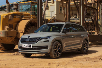 Skoda Kodiaq (RS) mit H&R Tieferlegungsfedern