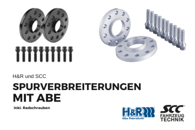 Spurverbreiterungen mit ABE und Radschrauben