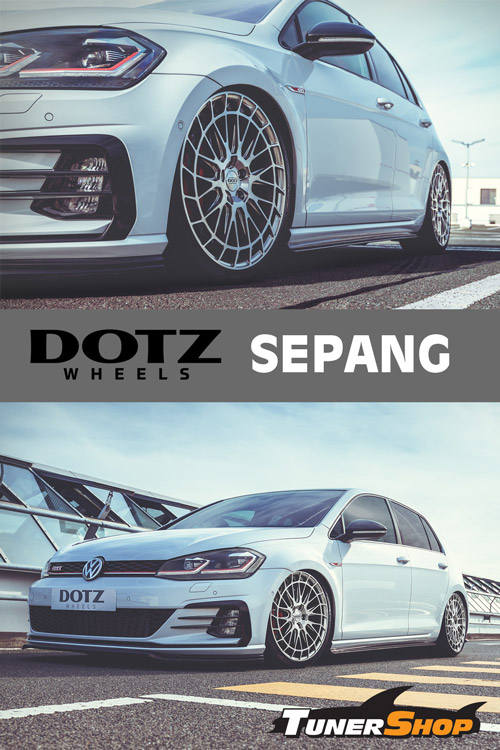 VW Golf MK7 mit DOTZ Sepang blaze Felge