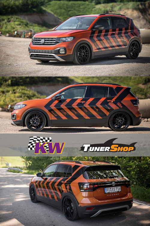 VW T-Cross mit KW Gewindefahrwerk