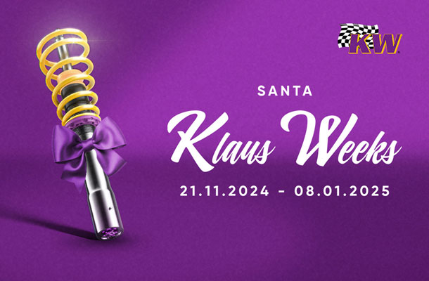 Bis zu 300€ Rabatt auf KW Gewindefahrwerke - KW Santa Klaus Weeks 2024